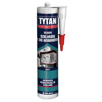 Silikon szklarski i do akwarium 280 ml biały TYTAN PROFESSIONAL