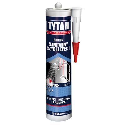 Silikon sanitarny Szybki efekt biały 280 ml TYTAN PROFESSIONAL