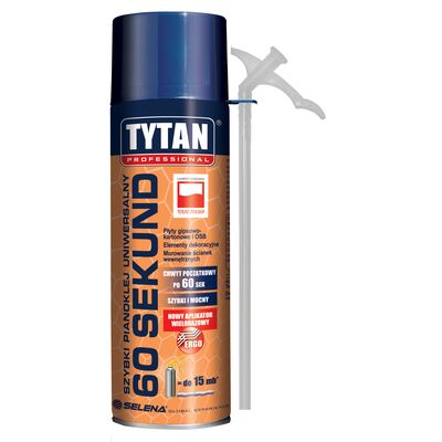 Pianoklej uniwersalny 60 Sekund 300 ml wężyk TYTAN PROFESSIONAL