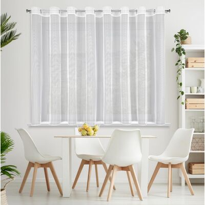 Firana ESEL 350 x 150 cm przelotki biały