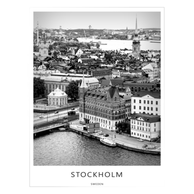 Obraz 50 x 70 cm Stockholm BW