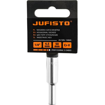 Nasadka 1/4" długa l - 50 mm, 4.5 mm Jufisto