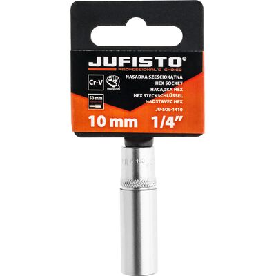 Nasadka 1/4" długa l - 50 mm, 10 mm Jufisto