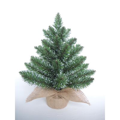 Mała choinka 30 cm w jutowym worku