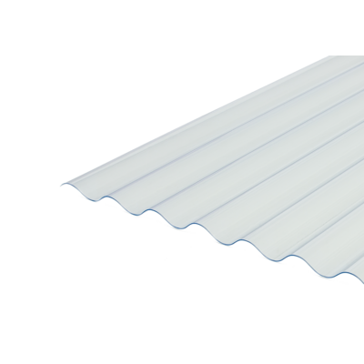 Płyta PVC przeźroczysta FALA 76/18 900 x 2500 x 0,8 mm