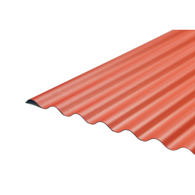 Płyta PVC WBS 76/18 WAVE 900 x 2000 x 1,1 mm czerwona