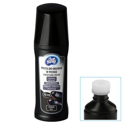 Pasta do obuwia w płynie czarna 70 ml Clean Therapy