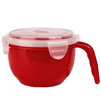 Miska z pokrywką FRESH 0,94 l bordo