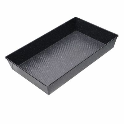 Blacha do pieczenia ryflowana Salvino 39 x 24 x 6 cm szara