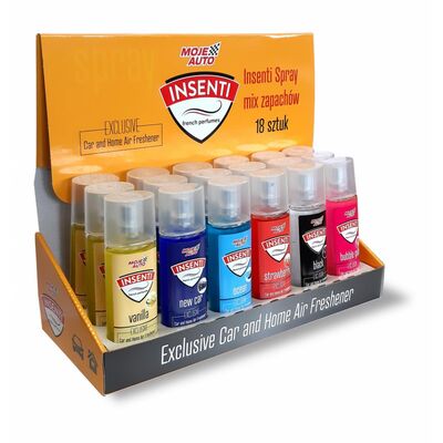 Spray Insenti mix zapachów 18 szt. MOJE AUTO