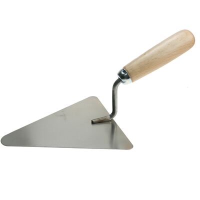 Kielnia trójkątna duża 180 mm spawana szlifowana drewniana rączka Condor