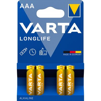 Baterie Longlife AAA LR03 Blister 4 szt. VARTA