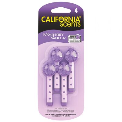 Pałeczki Vent Sticks do nawiewu w samochodzie Monterey Vanilla 4 szt. CALIFORNIA SCENTS