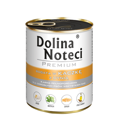 Karma mokra dla psa bogata w kaczkę z dynią 800 g Dolina Noteci