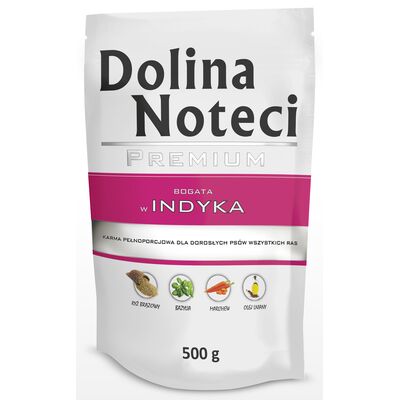 Karma mokra dla psa BOGATA W INDYKA 500 g Dolina Noteci