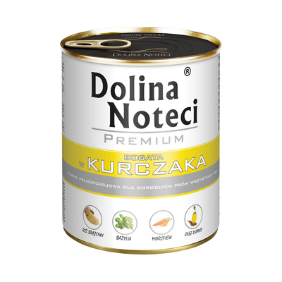 Karma mokra dla psa BOGATA W KURCZAKA 800 g Dolina Noteci