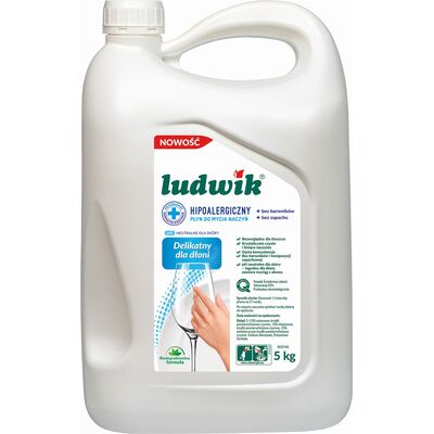 Płyn do mycia naczyń  hipoalergiczny 5 kg Ludwik