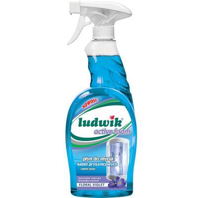 Płyn do mycia kabin prysznicowych active foam Floral Violet 750 ml Ludwik
