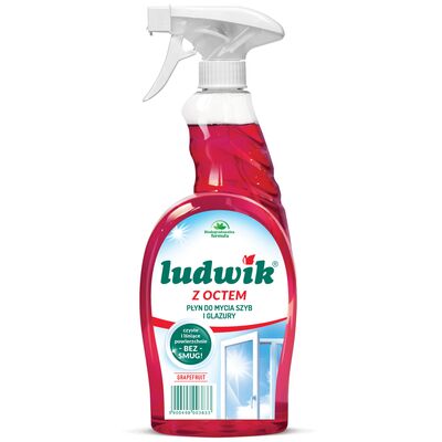 Płyn do mycia szyb i glazury z octem grapefruit 750 ml Ludwik