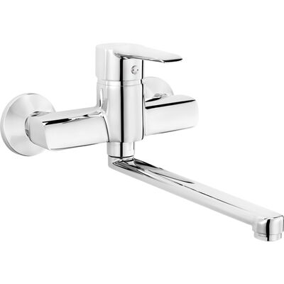 Bateria zlewozmywakowa ścienna Corio chrom