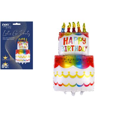 Balon foliowy Birthday Cake 80 cm