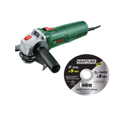 Szlifierka kątowa 750 W UniversalGrind 750-125 BOSCH oraz 10 tarcz GRATIS