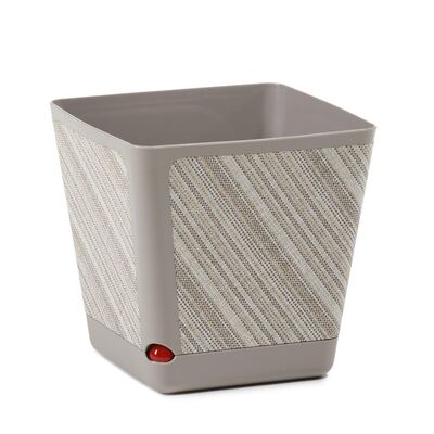 Donica KORA 18 x 18 cm textil - b/taupe + t/s17