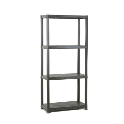 Regał plastikowy PRIMO 61 x 31 x 130 cm czarny