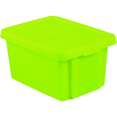 Pojemnik z przykrywką Essentials zielony 16 l