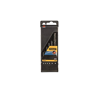 Zestaw wierteł do metalu HSS-R DIN 338 6 sztuk Stanley