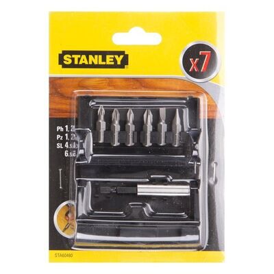 Zestaw bitów z uchwytem magnetycznym 7 elementów Stanley