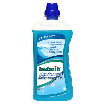 Płyn do mycia glazury, terakoty, PVC 1 l Ludwik