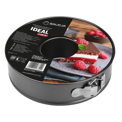 Tortownica / forma do babki 2 w 1 IDEAL 24 cm czarny