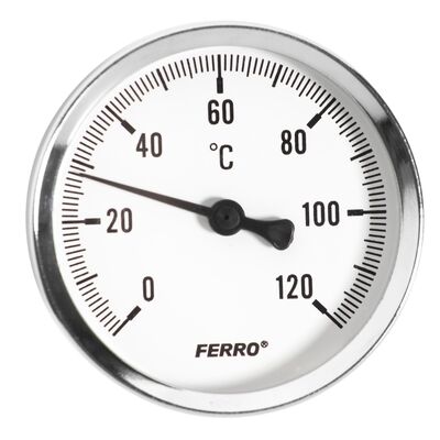 Termometr 40 mm 1/4" axialny 0-120°C