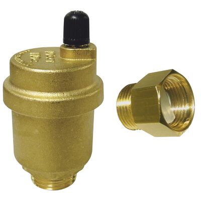 Odpowietrznik automatyczny 1/2" z zaworem stopowym