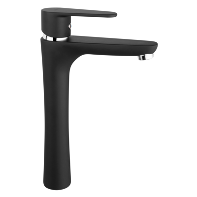 Bateria umywalkowa, nablatowa CORDOBA czarna