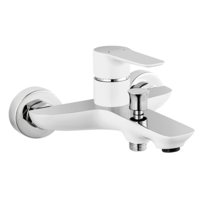 Bateria wannowa DORIS biała chrom