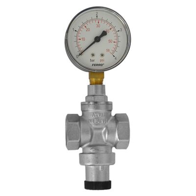 Reduktor ciśnienia 3/4" PN16 1-4bar z manometrem