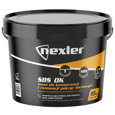 Masa do konserwacji i regeneracji pokryć dachowych SBS DK 10 kg Nexler