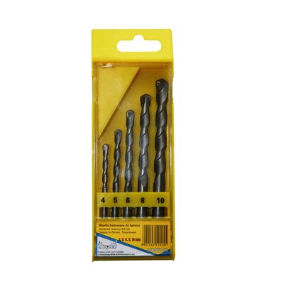Wiertło do betonu hartowane 4 - 10 mm, zestaw: 5 sztuk Condor