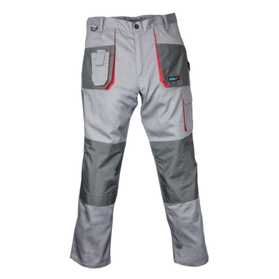 Spodnie ochronne DEDRA BH3SP-M M/50, szare, Comfort line 190g/m2