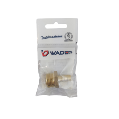 Końcówka mosiężna do węża - 1/2" (10 mm) chłopczyk WADEP