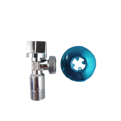 Zawór kątowy kulowy z rozetą - 1/2"x3/4" WADEP