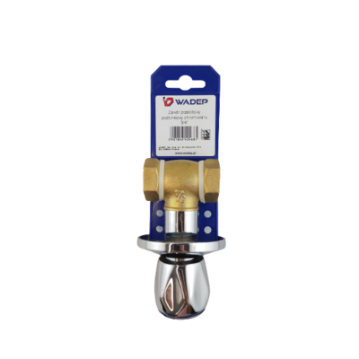 Zawór przelotowy podtynkowy chromowany - 3/4" WADEP