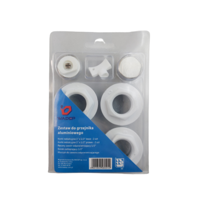 Zestaw do grzejnika aluminiowego - 1"x1/2" WADEP
