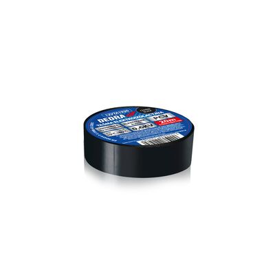 Taśma elektroizolacyjna pvc DEDRA 12vta1933 czarna 19 mm x 33m