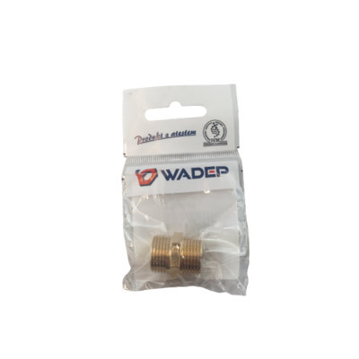 Nypel mosiężny - 3/8"x3/8" WADEP
