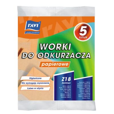 Worki do odkurzacza Zelmer (Z18) MeteorII 5 szt.
