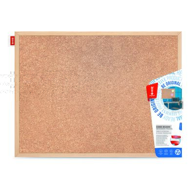 Tablica korkowa MEMOBE rama drewniana 40 x 30 cm