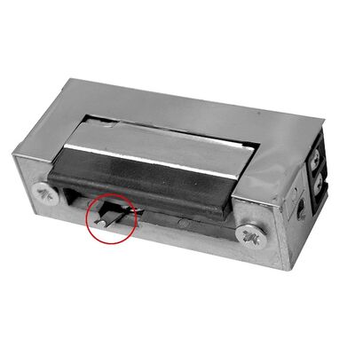 Rygiel elektromagnetyczny elektrozaczep RE-31G2 symetryczny z wyłącznikiem 12 V AC/DC